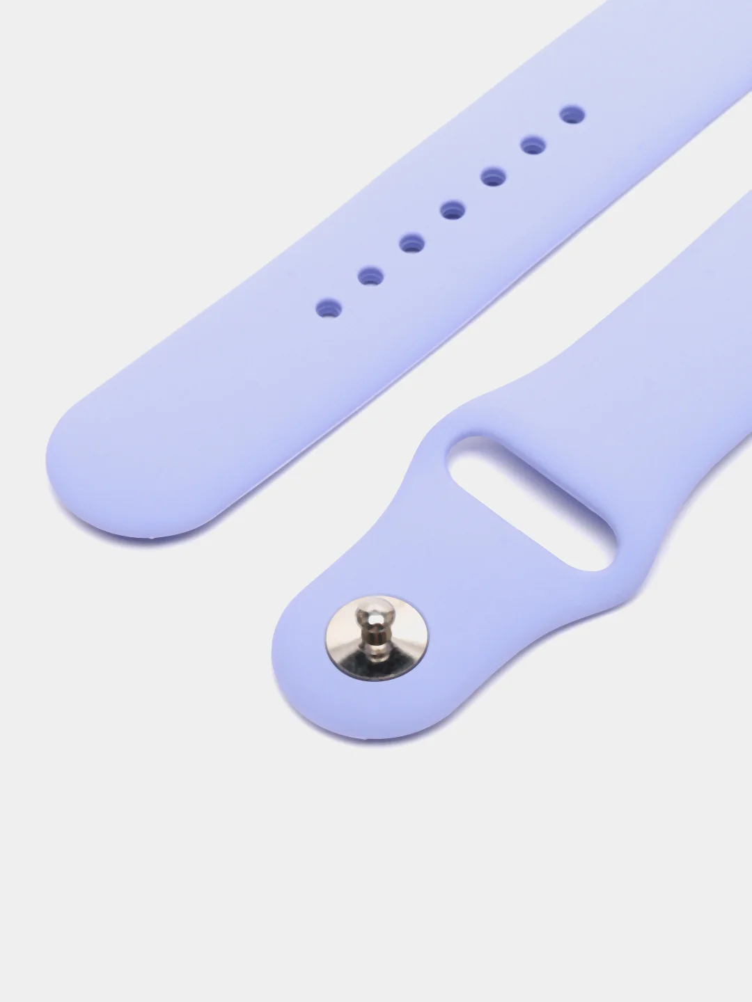 Лавандовый силиконовый ремешок для Apple Watch 38-40-41 мм, 42-44-45 мм, размеры S, M, спортивный