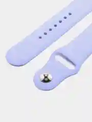 Лавандовый силиконовый ремешок для Apple Watch 38-40-41 мм, 42-44-45 мм, размеры S, M, спортивный