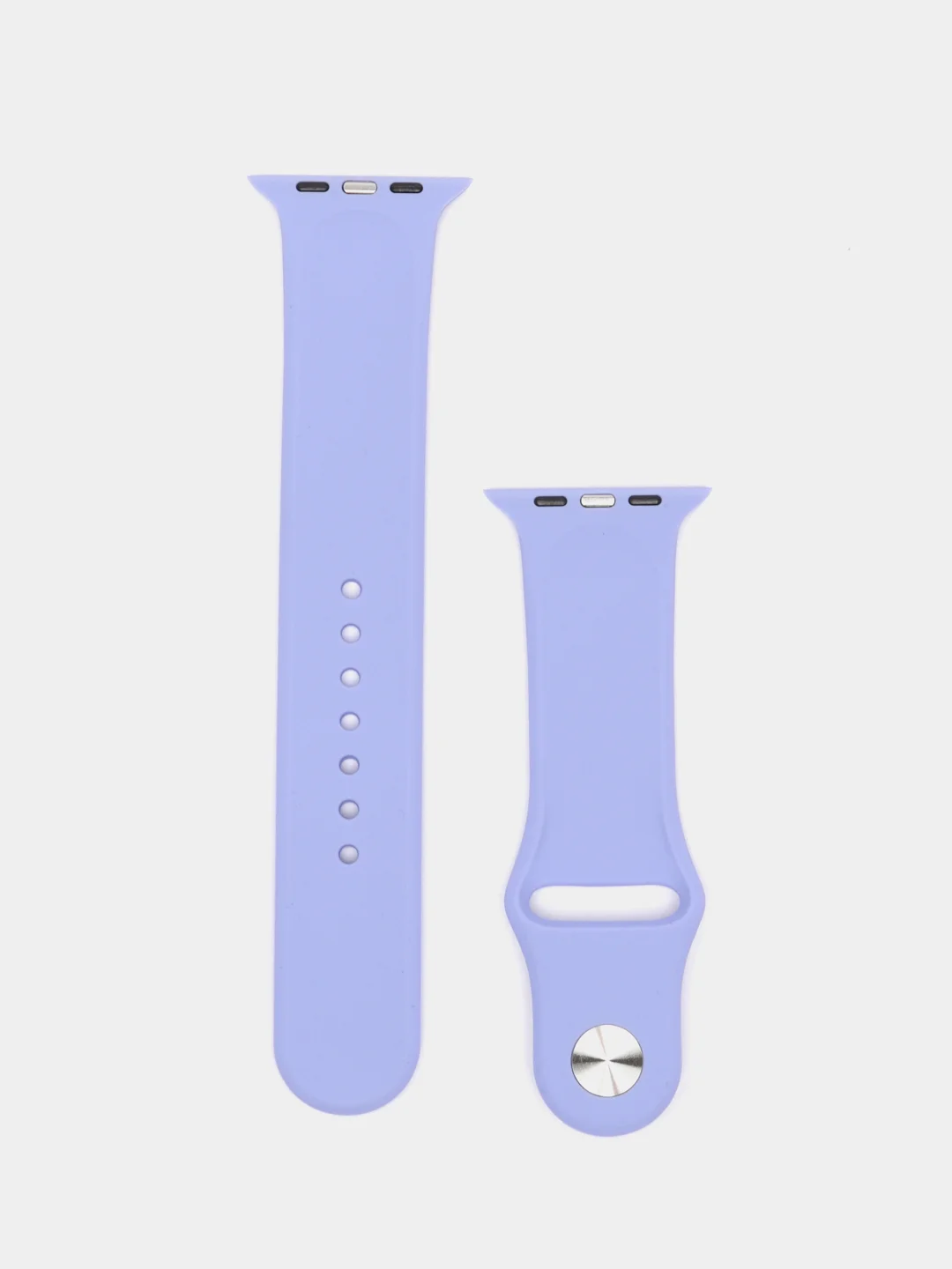 Лавандовый силиконовый ремешок для Apple Watch 38-40-41 мм, 42-44-45 мм, размеры S, M, спортивный