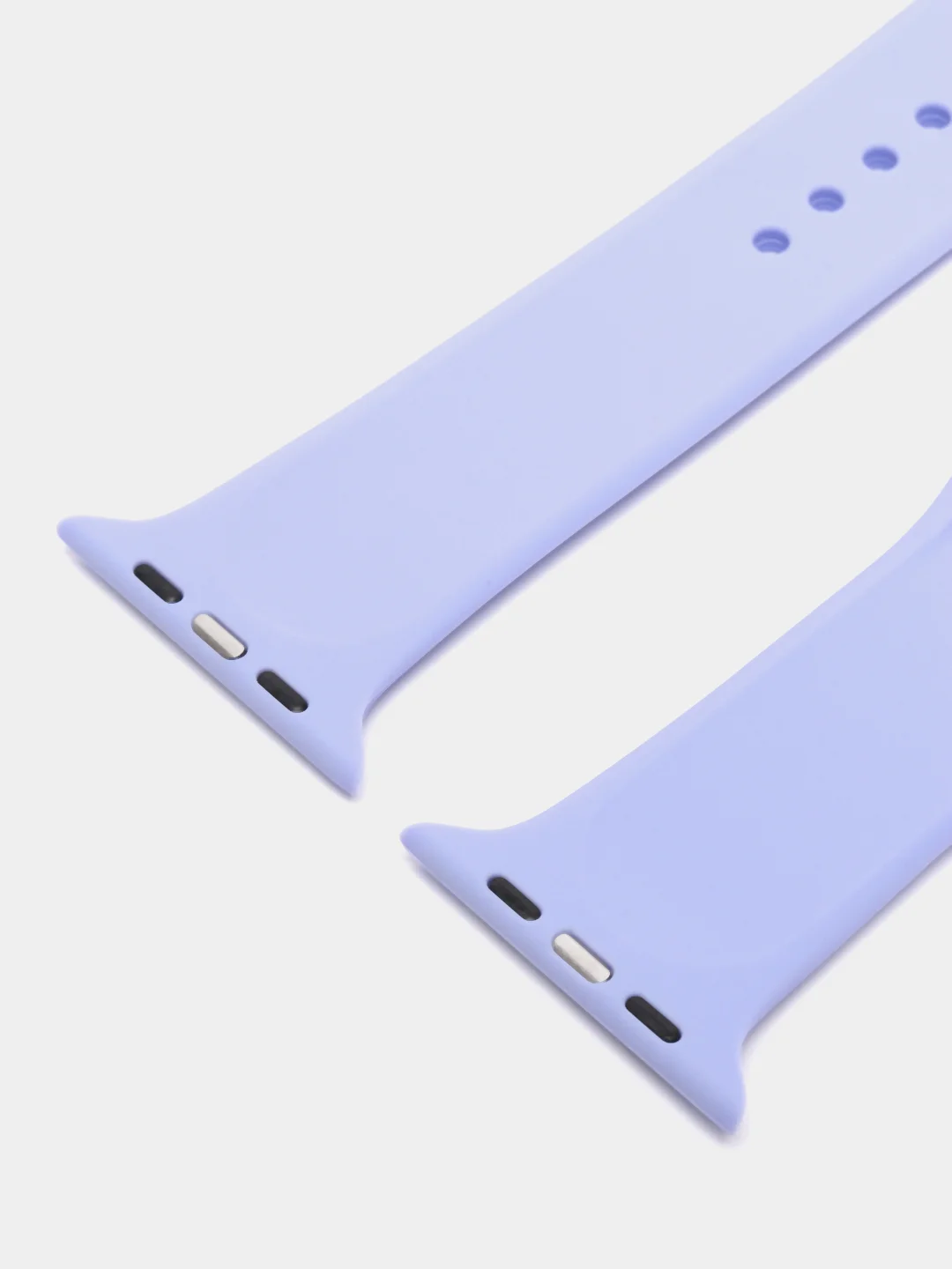 Лавандовый силиконовый ремешок для Apple Watch 38-40-41 мм, 42-44-45 мм, размеры S, M, спортивный