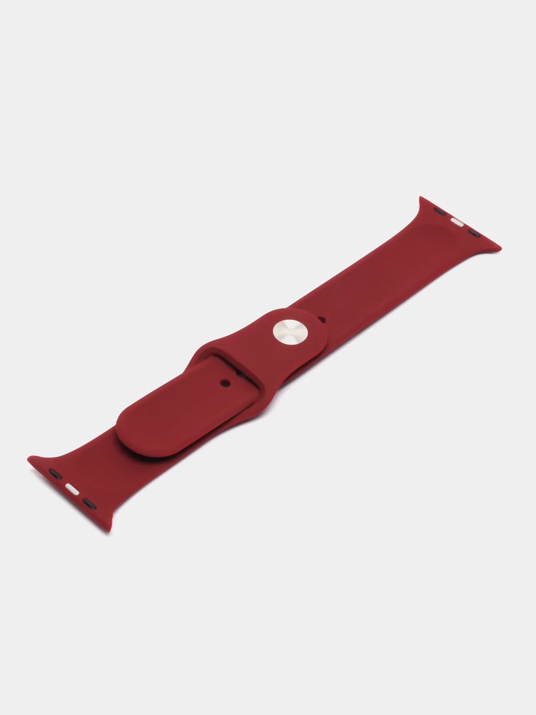 Бордовый силиконовый ремешок для Apple Watch 38-40-41 мм, 42-44-45 мм, размеры S, M, спортивный