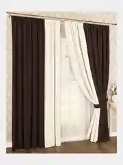 Белый комплект штор "Канвас", 3 х 2,8 м