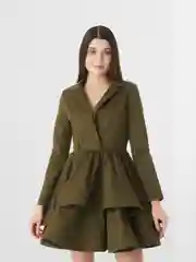 Зелёный хаки платье DRESS 005