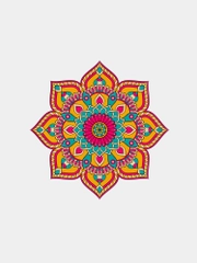 Картина стразами (алмазная мозаика) 20*20 см, ОСТРОВ СОКРОВИЩ "Орнамент"