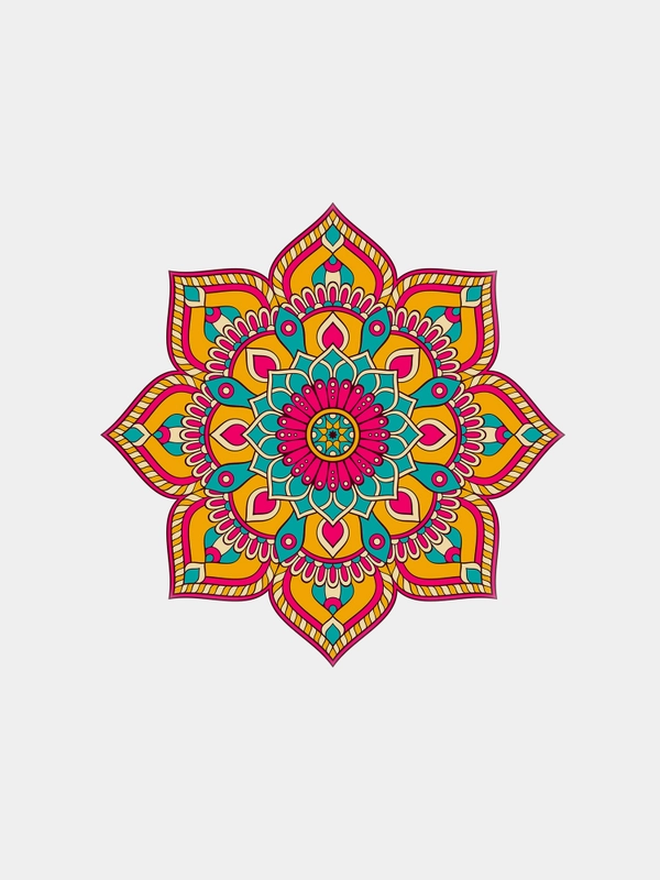 Картина стразами (алмазная мозаика) 20*20 см, ОСТРОВ СОКРОВИЩ "Орнамент"