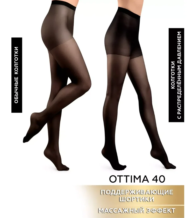 Черный колготки женские Innamore "Ottima", 40 ден