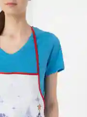 Фиолетовый новогодний фартук, кухонный