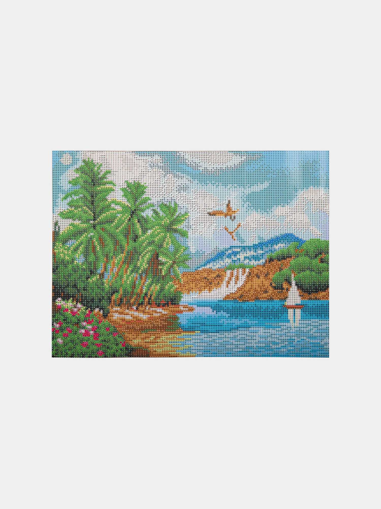 Картина стразами (алмазная мозаика) 30*40 см, ОСТРОВ СОКРОВИЩ "Южное море", без подрамника