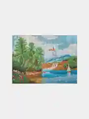 Картина стразами (алмазная мозаика) 30*40 см, ОСТРОВ СОКРОВИЩ "Южное море", без подрамника