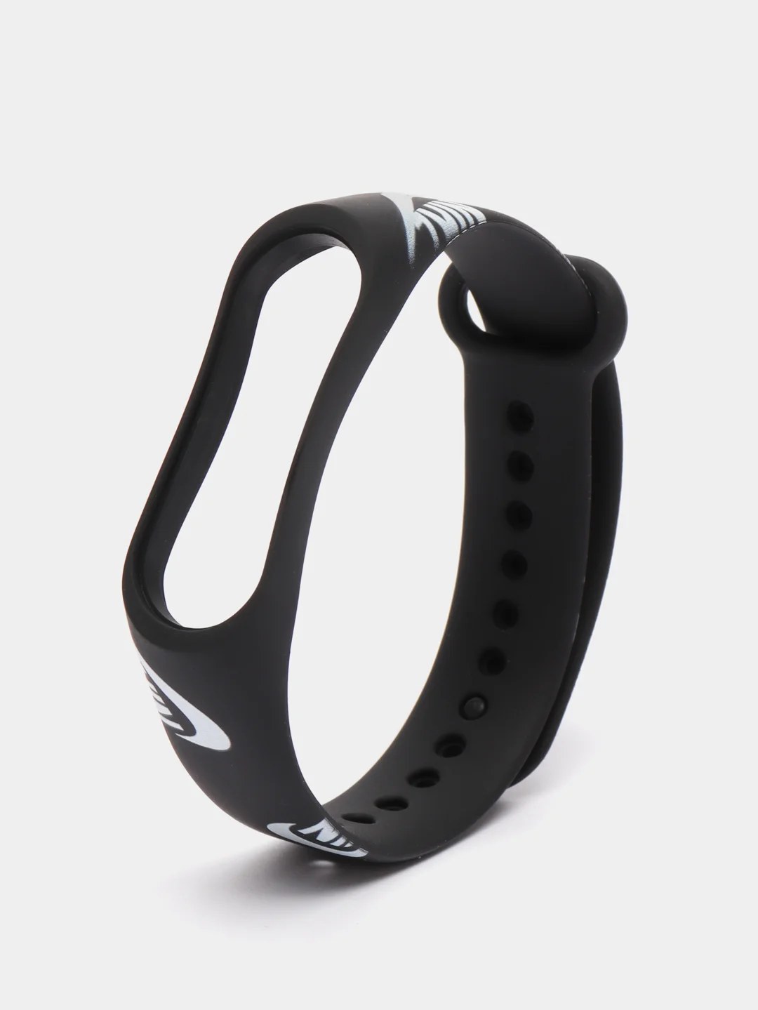 Алый силиконовый ремешок с принтом для Xiaomi Mi Band 7 / 3 / 4 / 5 / 6