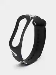 Алый силиконовый ремешок с принтом для Xiaomi Mi Band 7 / 3 / 4 / 5 / 6