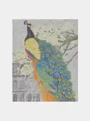 Картина стразами (алмазная мозаика) 40*50 см, Остров сокровищ "Павлин", без подрамника
