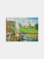 Картина стразами (алмазная мозаика) 40*50см, ОСТРОВ СОКРОВИЩ "Петергоф", на подрамнике
