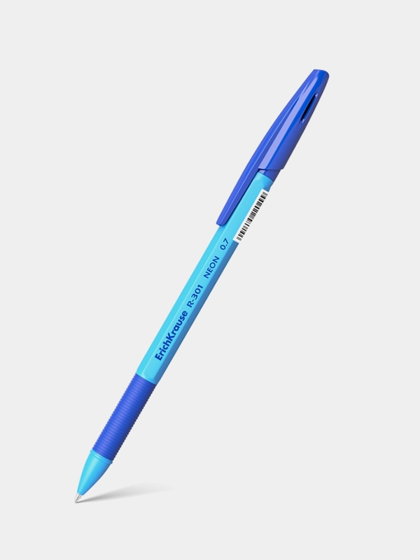 Ручка шариковая ErichKrause® R-301 Neon 0.7, цвет чернил синий (в пакете по 4 штуки)