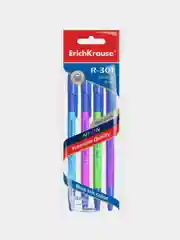 Ручка шариковая ErichKrause® R-301 Neon 0.7, цвет чернил синий (в пакете по 4 штуки)