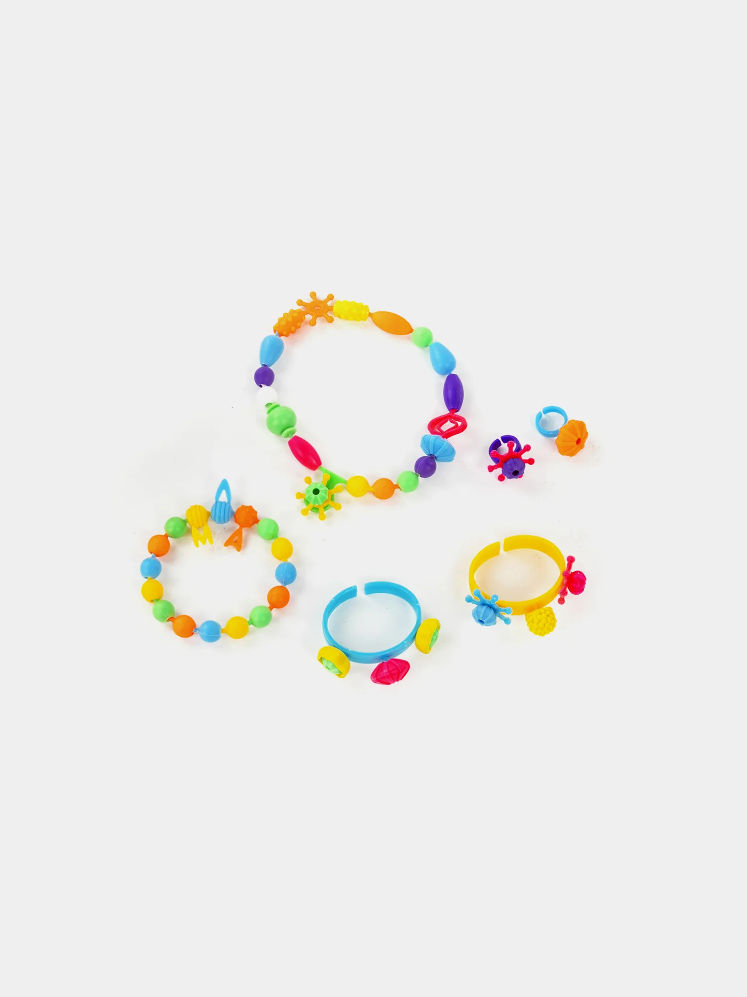 Конструктор Pop-Beads для творчества и игр, 150 бусин, браслеты, кольца, Brauberg Kids