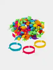 Конструктор Pop-Beads для творчества и игр, 150 бусин, браслеты, кольца, Brauberg Kids