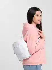 Белый рюкзак женский, повседневный, кожаный, экокожа