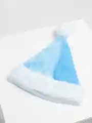 Голубой шапка (колпак) Деда Мороза синяя, голубая, красная