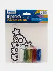 Зеленый новогоднее украшение своими руками, фреска, 15 х 10 см