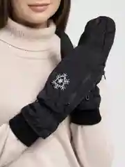 Угольный варежки женские, краги, теплые, непромокаемые