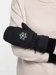 Угольный варежки женские, краги, теплые, непромокаемые