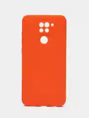 Оранжевый чехол для Xiaomi Redmi Note 9 (Сяоми Редми Нот 9 / Ноут 9), прозрачный