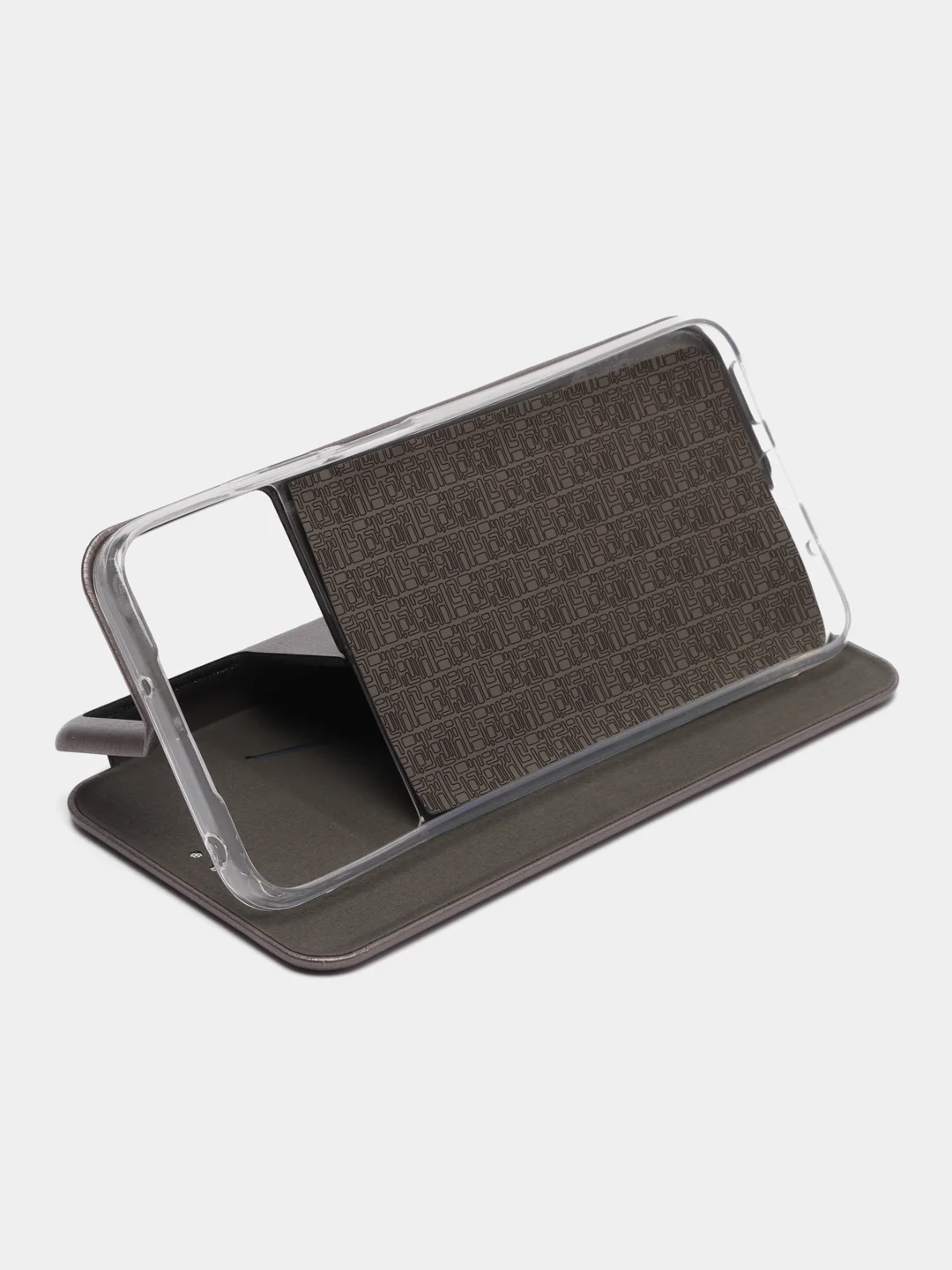 Серый чехол-книжка для Xiaomi Poco M5 4G / Poco M4 5G (Сяоми Поко М5 4Г / М4 5 джи)