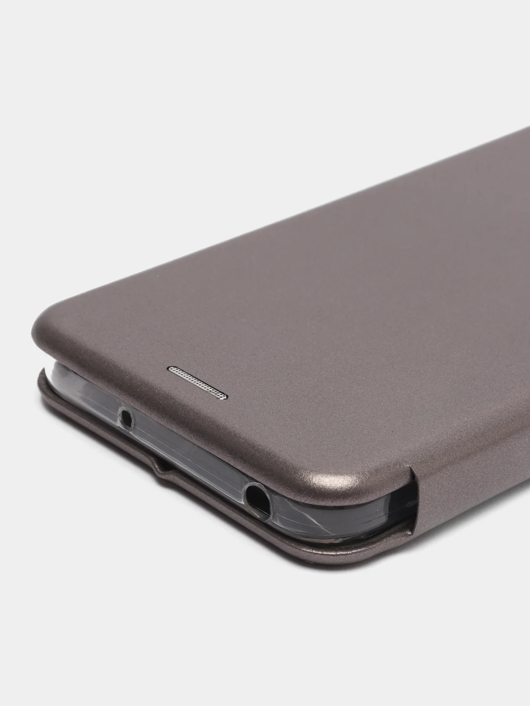 Серый чехол-книжка для Xiaomi Poco M5 4G / Poco M4 5G (Сяоми Поко М5 4Г / М4 5 джи)