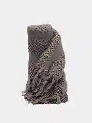 Угольный вязаный плед, покрывало, накидка на диван, кресло, кровать, шерстяной, теплый, одеяло
