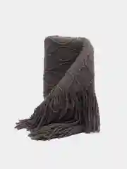 Угольный вязаный плед, покрывало, накидка на диван, кресло, кровать, шерстяной, теплый, одеяло