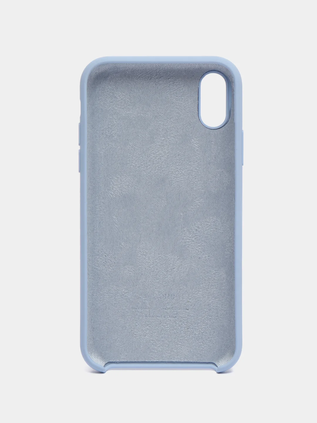 Светло-синий чехол для iPhone XR, 11, 12, 13, 14, Pro, Pro Max, силиконовый, с логотипом