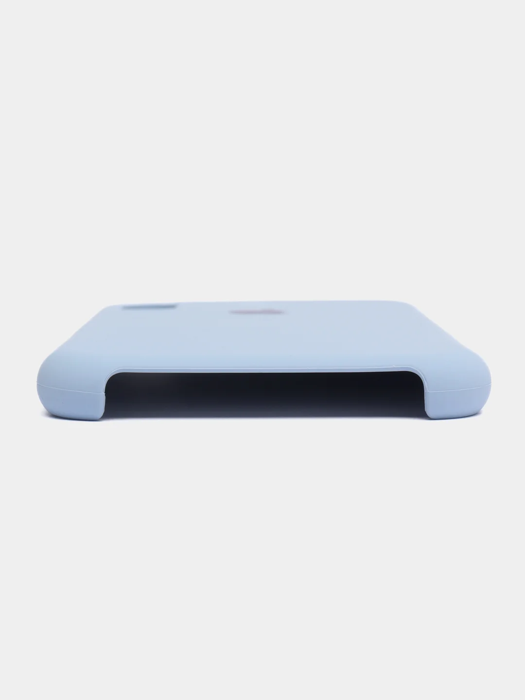 Светло-синий чехол для iPhone XR, 11, 12, 13, 14, Pro, Pro Max, силиконовый, с логотипом