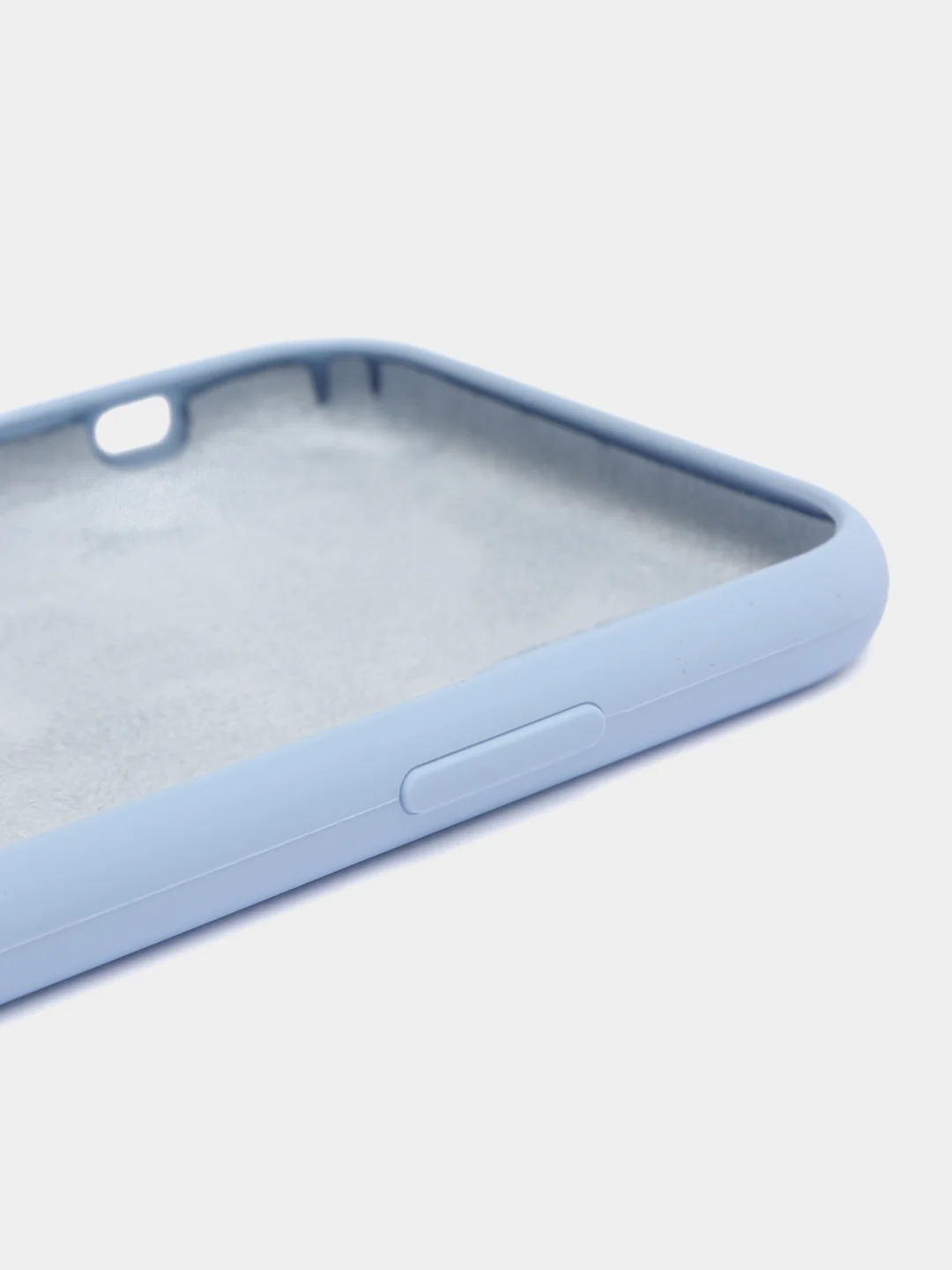 Светло-синий чехол для iPhone XR, 11, 12, 13, 14, Pro, Pro Max, силиконовый, с логотипом