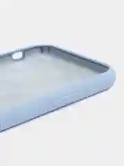 Светло-синий чехол для iPhone XR, 11, 12, 13, 14, Pro, Pro Max, силиконовый, с логотипом