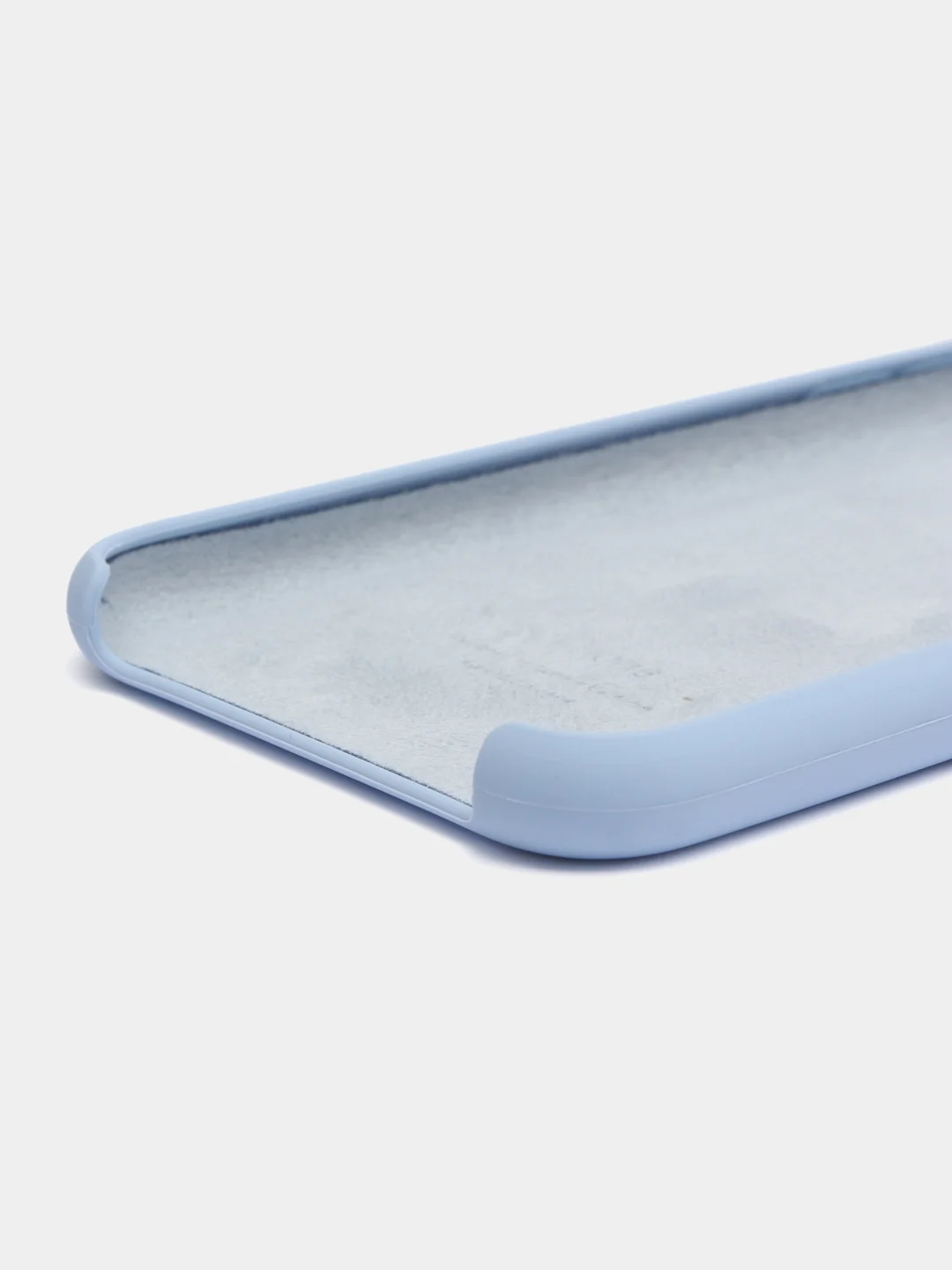 Светло-синий чехол для iPhone XR, 11, 12, 13, 14, Pro, Pro Max, силиконовый, с логотипом