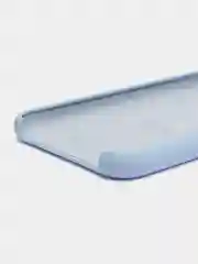 Светло-синий чехол для iPhone XR, 11, 12, 13, 14, Pro, Pro Max, силиконовый, с логотипом