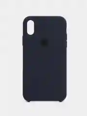 Индиго чехол для iPhone XR, 11, 12, 13, 14, Pro, Pro Max, силиконовый, с логотипом