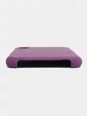 Пурпурный чехол для iPhone XR, 11, 12, 13, 14, Pro, Pro Max, силиконовый, с логотипом