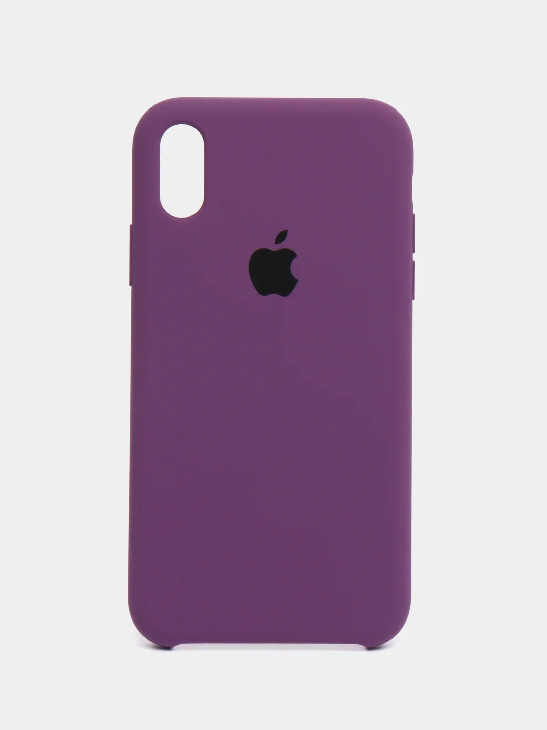 Пурпурный чехол для iPhone XR, 11, 12, 13, 14, Pro, Pro Max, силиконовый, с логотипом