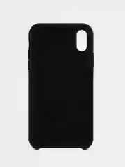 Черный чехол для iPhone XR, 11, 12, 13, 14, Pro, Pro Max, силиконовый, с логотипом
