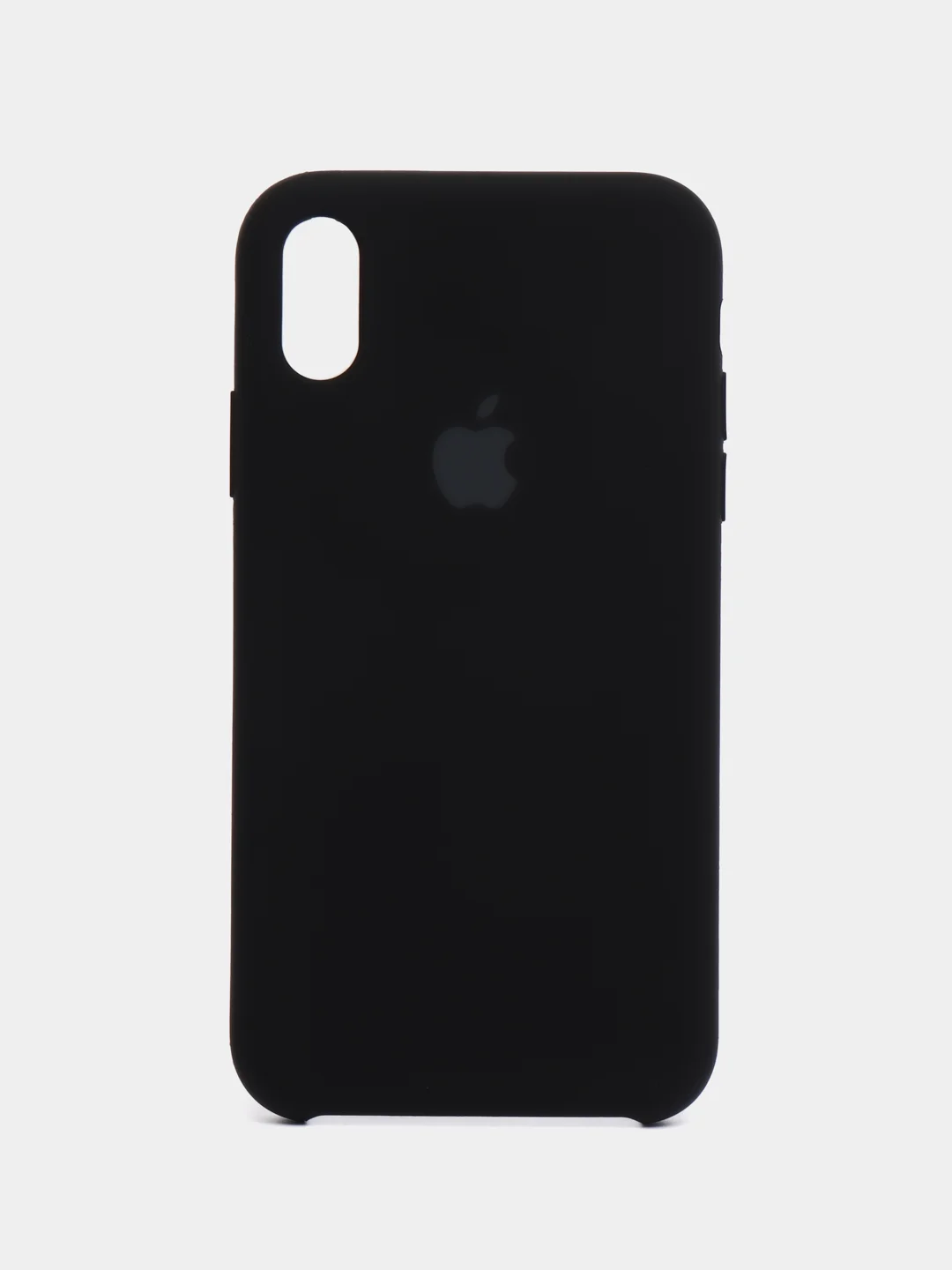 Черный чехол для iPhone XR, 11, 12, 13, 14, Pro, Pro Max, силиконовый, с логотипом