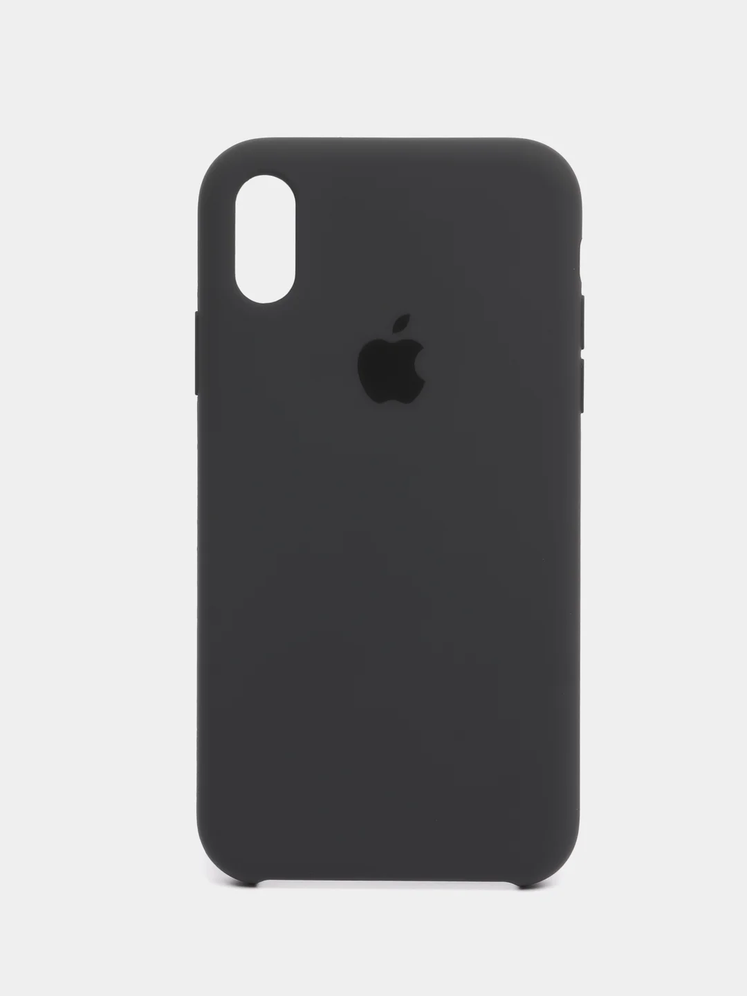Серый чехол для iPhone XR, 11, 12, 13, 14, Pro, Pro Max, силиконовый, с логотипом