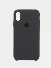 Серый чехол для iPhone XR, 11, 12, 13, 14, Pro, Pro Max, силиконовый, с логотипом