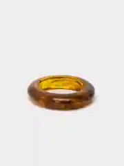 Черный кольцо акриловое