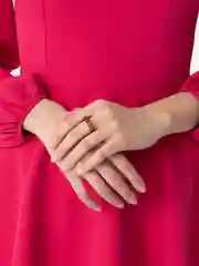 Черный кольцо акриловое