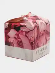 Алый коробка подарочная, складная
