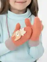 Оранжевый варежки детские