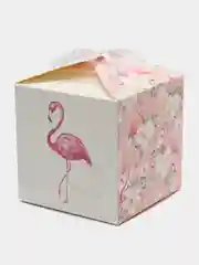 Белый коробка подарочная, складная