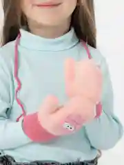Розовый варежки детские